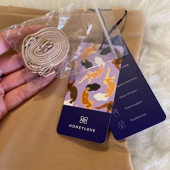 NWT Honeylove Super Power SuperPower Thong Shapewear, Nude "Sand" size S - Picture 9 of 12